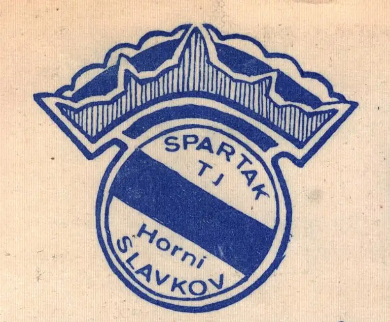 Malé 40 let staré zastavení s fotbalovým klubem TJ Spartak Horní Slavkov