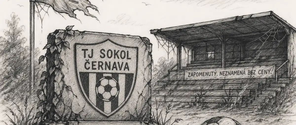 Když se fotbalová minulost zastaví u zvoničky v Černavě