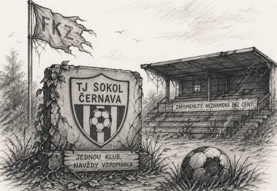 Když se fotbalová minulost zastaví u zvoničky v Černavě