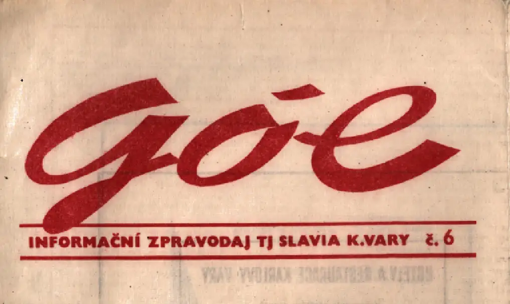 Zpravodaj Gól fotbalového klubu TJ Slavia Karlovy Vary